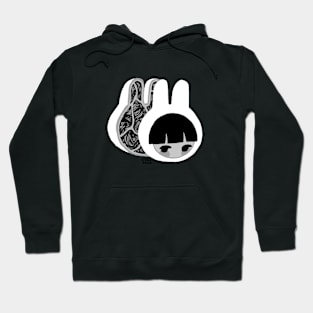 monochrome bunny girl anatomy Hoodie